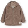 Mini A ture Grey Brown Matliff Teddyfleece Jacket. GRS
