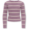 kids ONLY Mauve Orchid Whitecap Gray Kogibi Ls Rib Boatneck Cp Knt