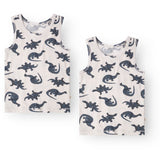That's Mine Mono Dino Emil Tanktop 2-Pakning