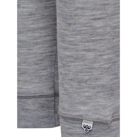 Hummel Grey Melange Jr Ull Rib Leggings