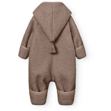 Mini A ture Grey Brown Matadel Teddyfleece Jumpsuit. GRS