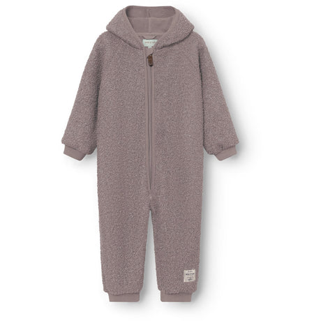 Mini A ture Zinc Purple Matadel Teddyfleece Jumpsuit. GRS