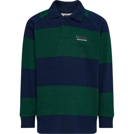 Hummel Dress Blues Jr Loose Striped Polo L/S