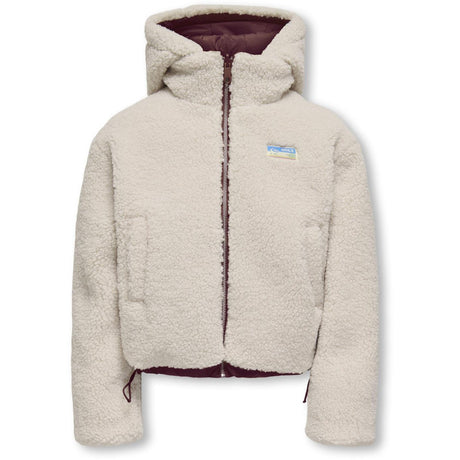 kids ONLY Mauve Wine Kogmaria Life Reversib Puffer Jakke Otw