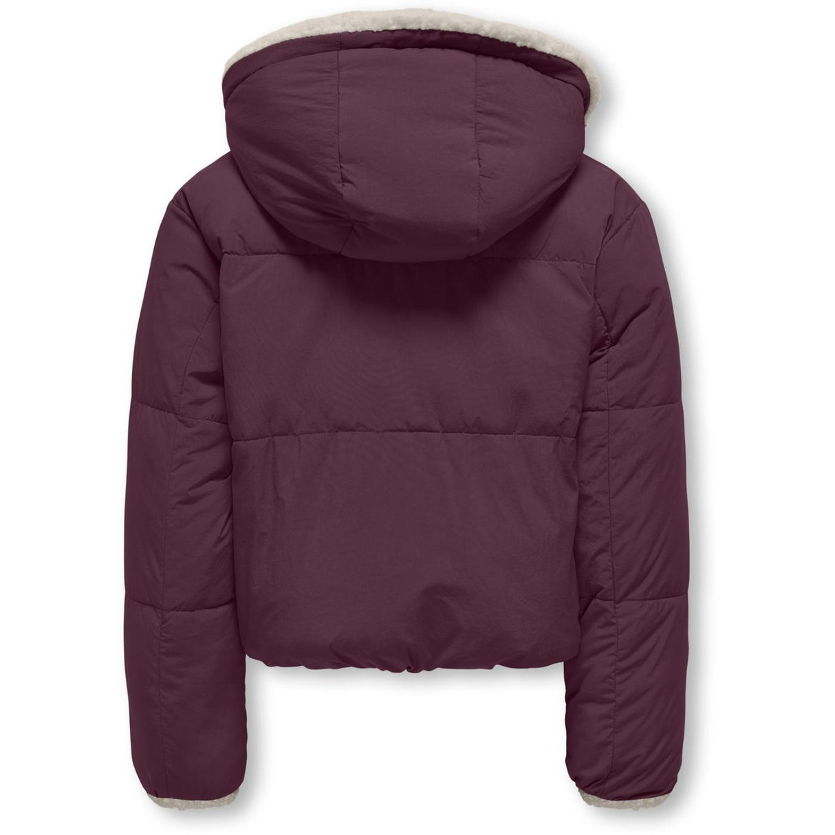 kids ONLY Mauve Wine Kogmaria Life Reversib Puffer Jakke Otw