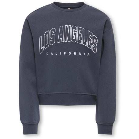 kids ONLY Ombre Blue Los Angeles - California Kogsweat Life Ls Crew Ovz Stat Swt Noos