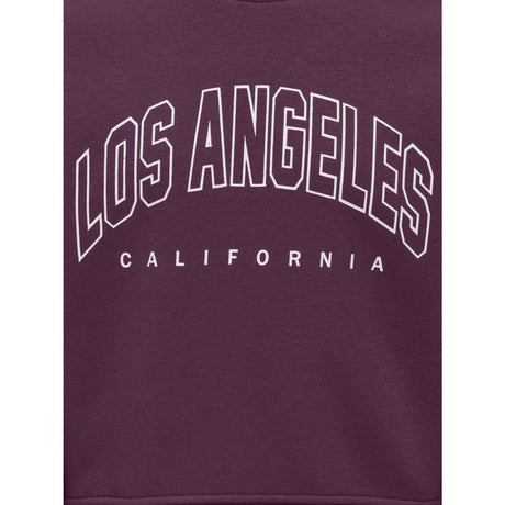 kids ONLY Mauve Wine Los Angeles - California Kogsweat Life Ls Crew Ovz Stat Swt Noos