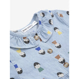 Bobo Choses Light Blue Game Pawns All Over Light Denim Kjole