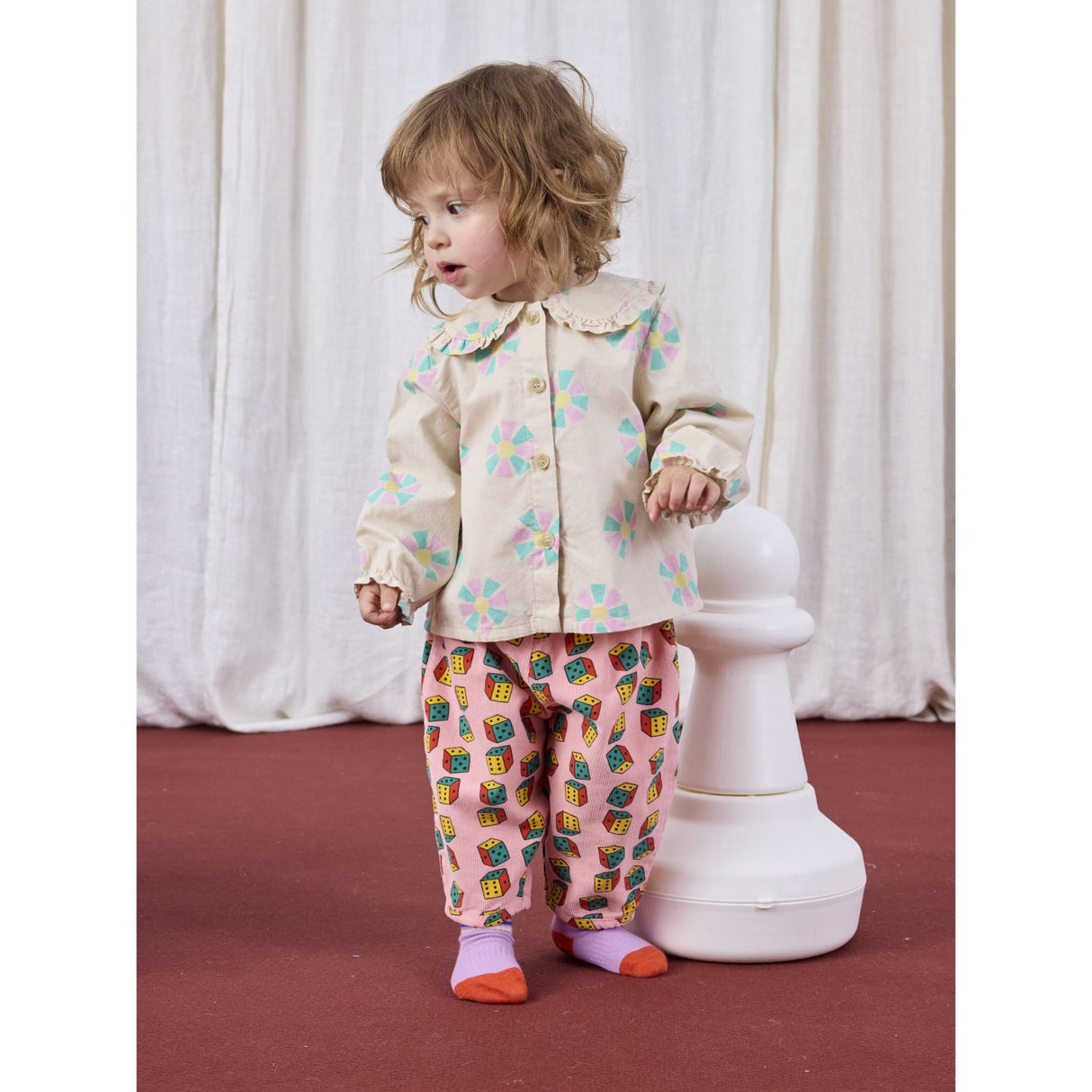 Bobo Choses Lavender Game Pawns Kort Strømper