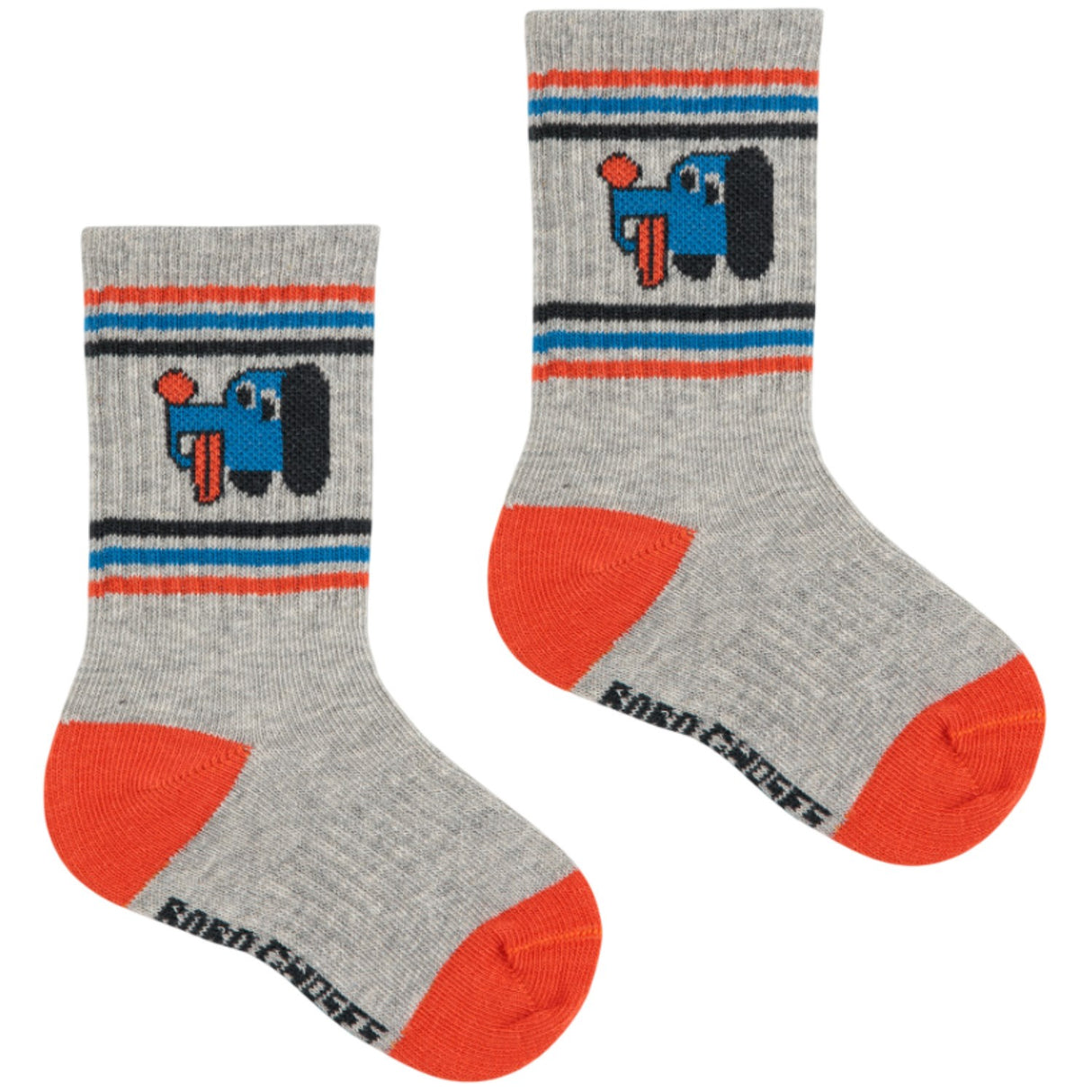 Bobo Choses Light Heather Grey Doggy Mate Kort Strømper