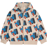 Bobo Choses Offwhite Doggy Mate All Over Zipped Hettegenser