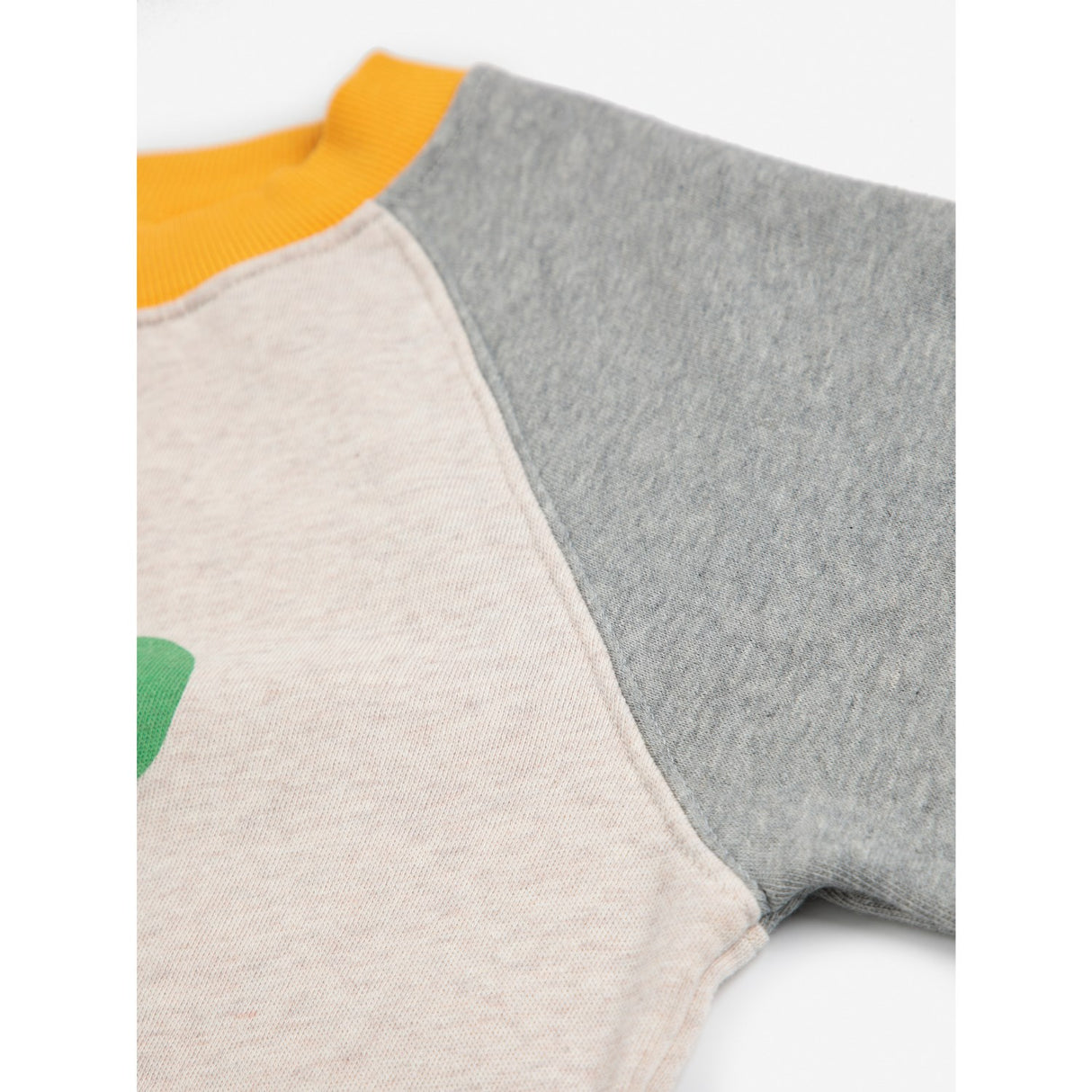 Bobo Choses Heather Grey Lucky Clover Ranglan Collegegenser