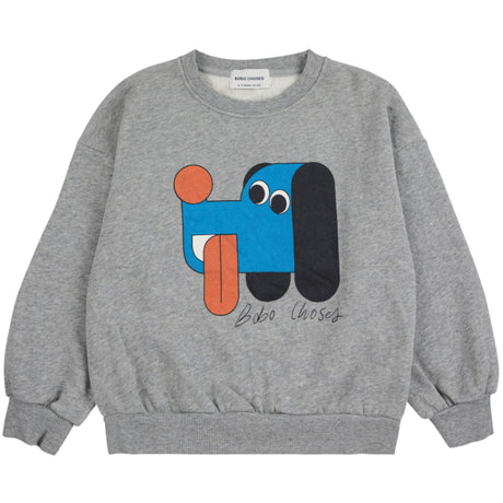Bobo Choses Heather Grey Doggy Mate Collegegenser