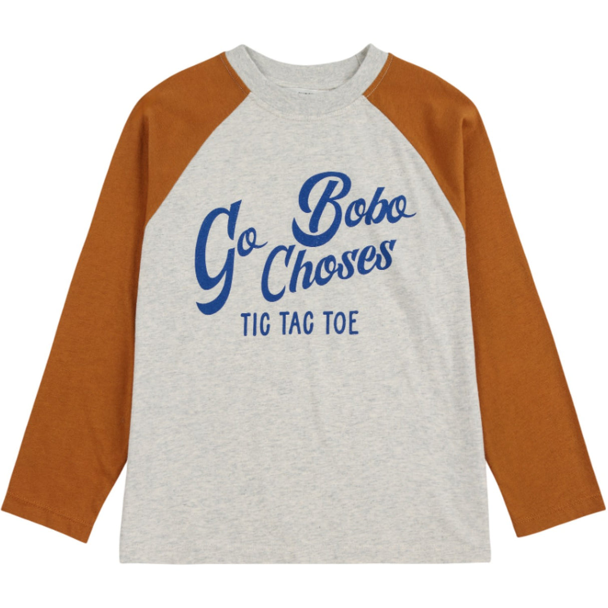 Bobo Choses Brown Go Bobo Ranglan Ermer T-Shirt