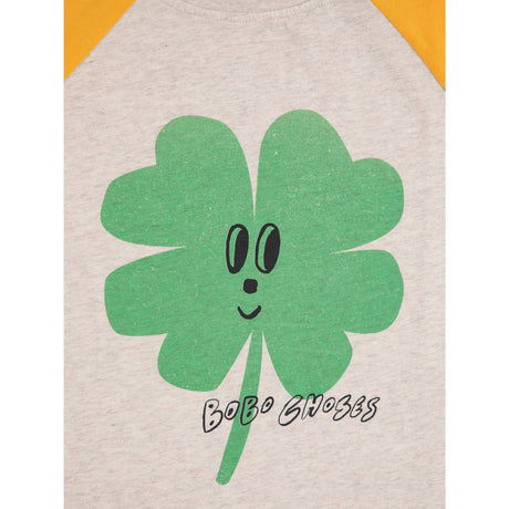 Bobo Choses Yellow Lucky Clover Ranglan Ermer T-Shirt