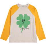 Bobo Choses Yellow Lucky Clover Ranglan Ermer T-Shirt
