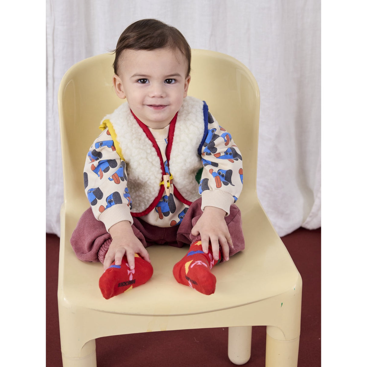 Bobo Choses Offwhite Doggy Mate All Over Collegegenser