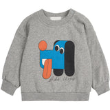 Bobo Choses Light Heather Grey Doggy Mate Collegegenser