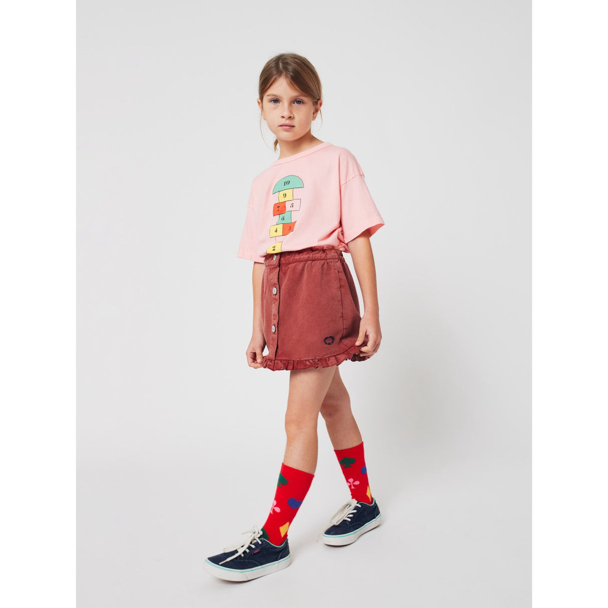 Bobo Choses Pink Hopscotch T-Shirt