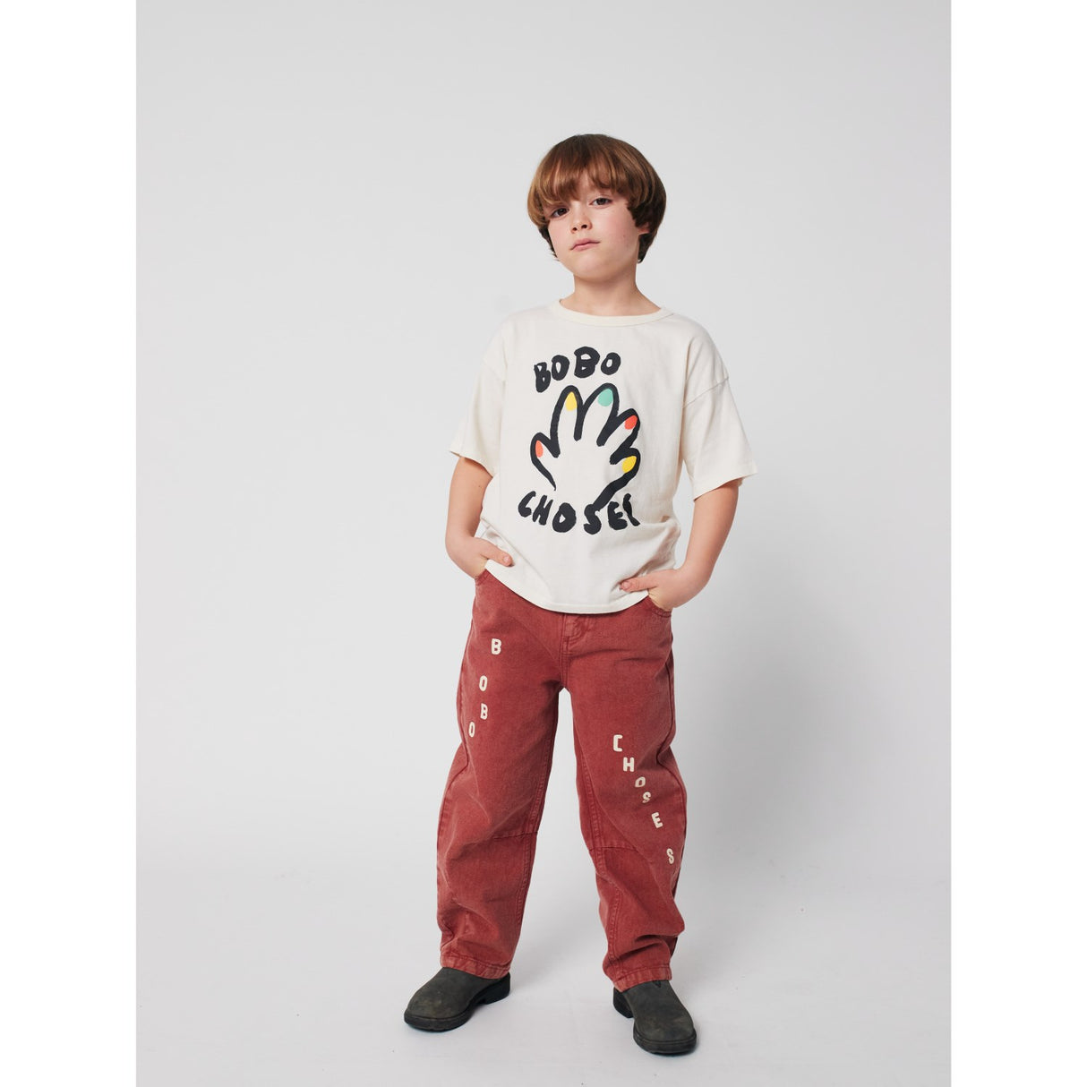 Bobo Choses Offwhite High Five T-Shirt