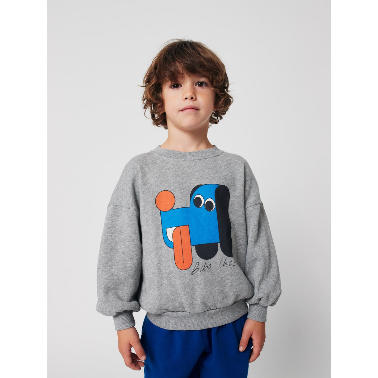 Bobo Choses Heather Grey Doggy Mate Collegegenser