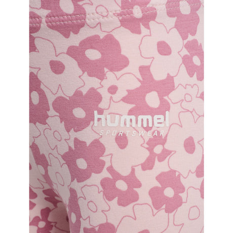 Hummel Pink Nectar Mini Flower AOP Strømpebukser