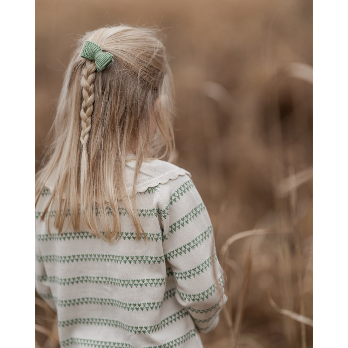 Hanevild Shale Green Heart Cardigan