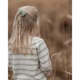 Hanevild Shale Green Heart Cardigan