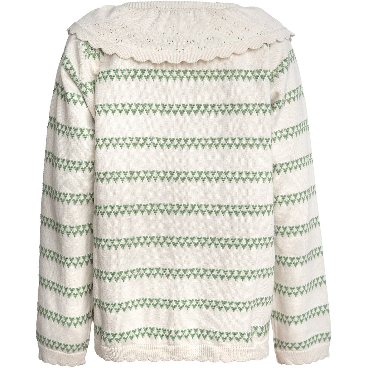 Hanevild Shale Green Heart Cardigan