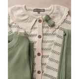 Hanevild Shale Green Heart Cardigan