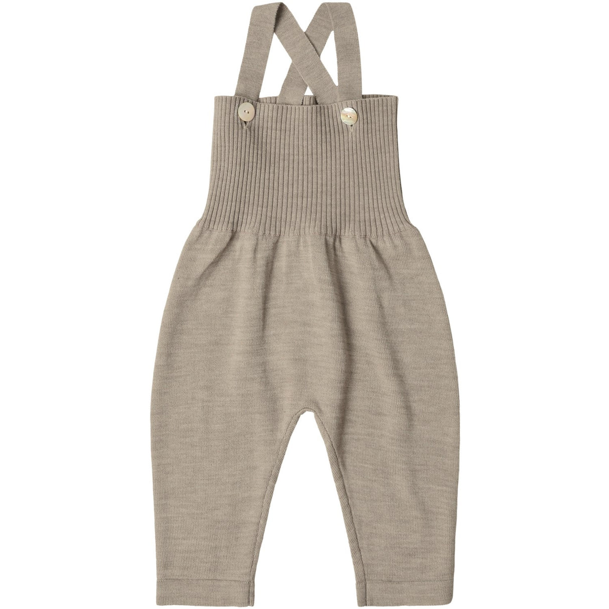 FUB Oat Melange Baby High Waist Overalls