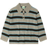 FUB Oat Melange Striped Polo