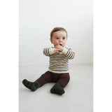 FUB Ecru/Dark Navy Baby Sweater