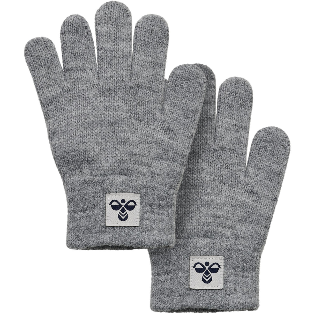 Hummel Grey Melange Strikk Hansker 2-Pakning
