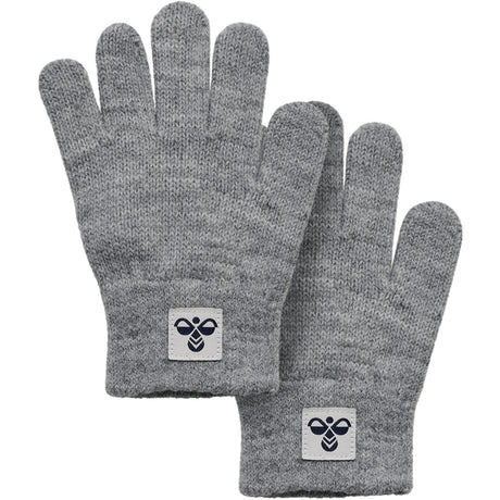 Hummel Grey Melange Strikk Hansker 2-Pakning