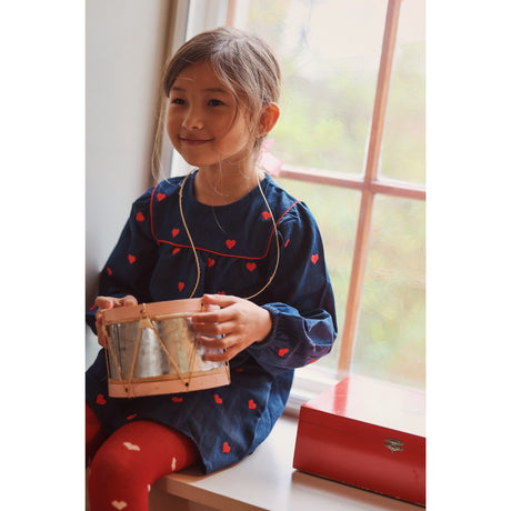 Flöss Mid Blue Heart Amee Kjole