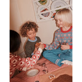 Flöss Poppy Red/Soft White Heart Sweater