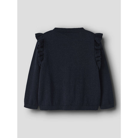 Name It Dark Sapphire Tone In Tone Lurex Nmfabinne Ls Strikk Card Noos