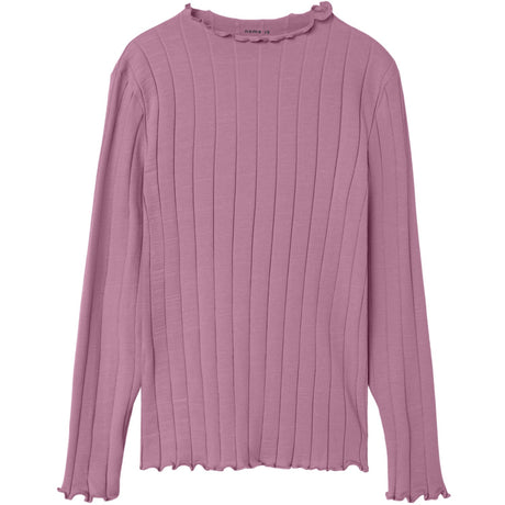 Name It Mauve Orchid Nkfnoline Ls Slim Topp Noos