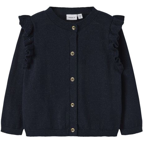 Name It Dark Sapphire Tone In Tone Lurex Nmfabinne Ls Strikk Card Noos