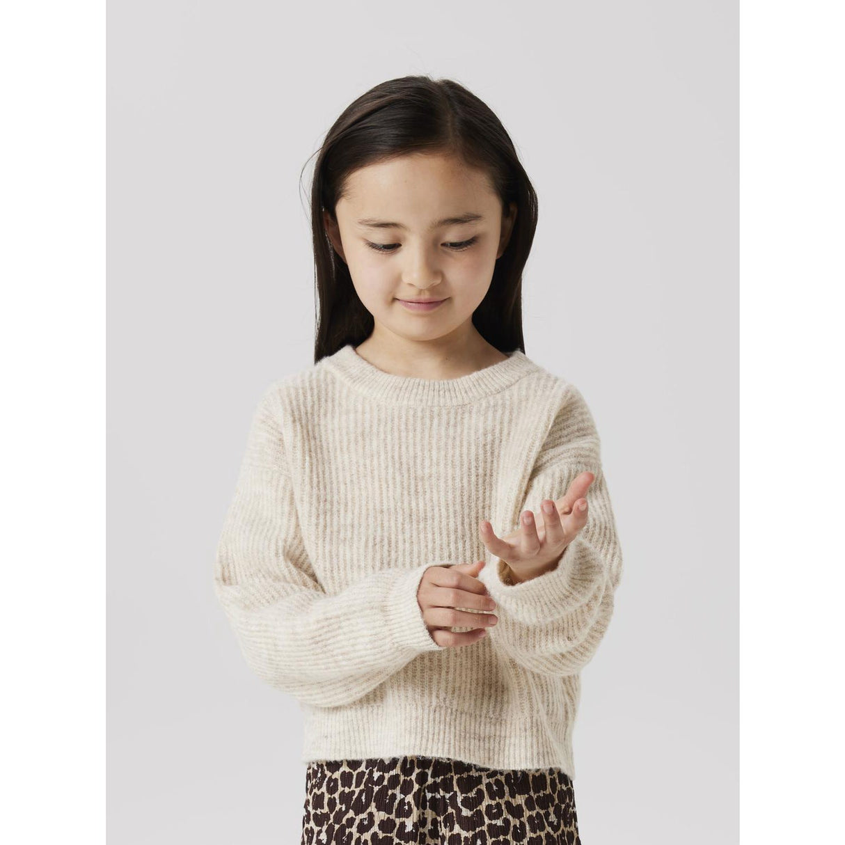 Name It Pure Cashmere Nkfholly Ls Boxy Kort Strikk Noos