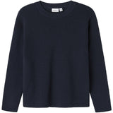 Name It Dark Sapphire Nkmnesolle Ls Pullover Strikk Noos