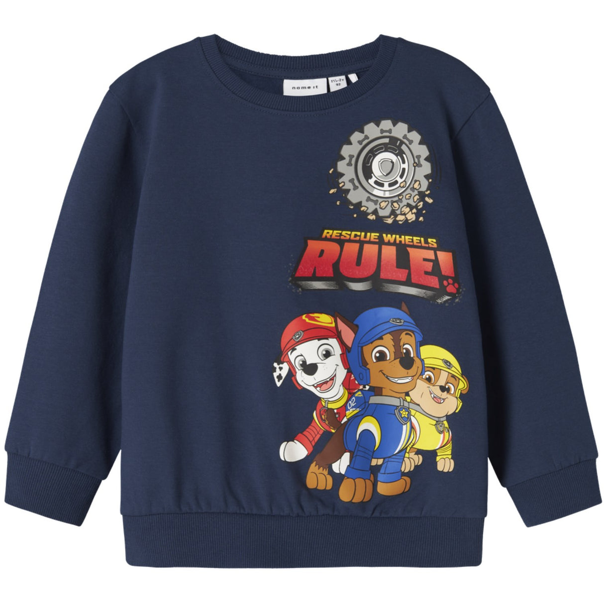 Name It Insignia Blue Nmmsteffen Paw Nreg Sweat Bru Noos Cplg