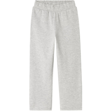Name It Light Grey Melange Nkmmallo Straight Sweat Bukser Bru Noos