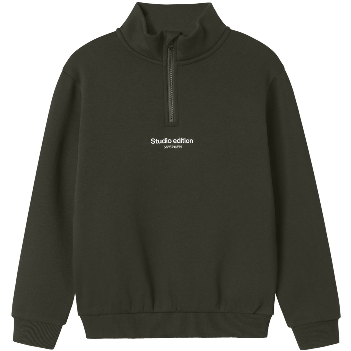 Name It Rosin Nkmbrody Ls Nreg Sweat Zip Bru Noos
