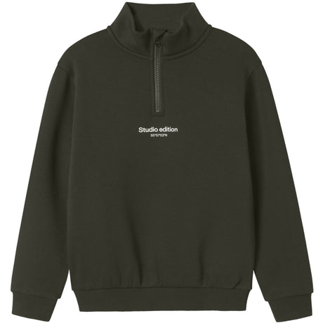 Name It Rosin Nkmbrody Ls Nreg Sweat Zip Bru Noos
