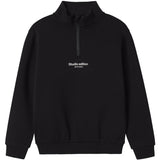 Name It Black W. White Print Nkmbrody Ls Nreg Sweat Zip Bru Noos