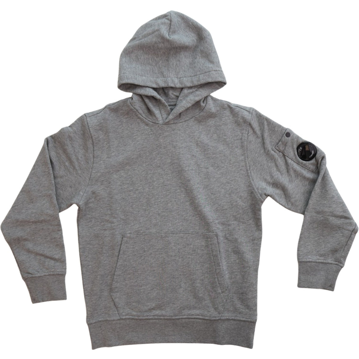 C.P. Company Melange Grey Collegegenser W/Hood