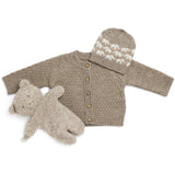 Smallstuff Nature Melange Cardigan Square Strikk Merino Ull