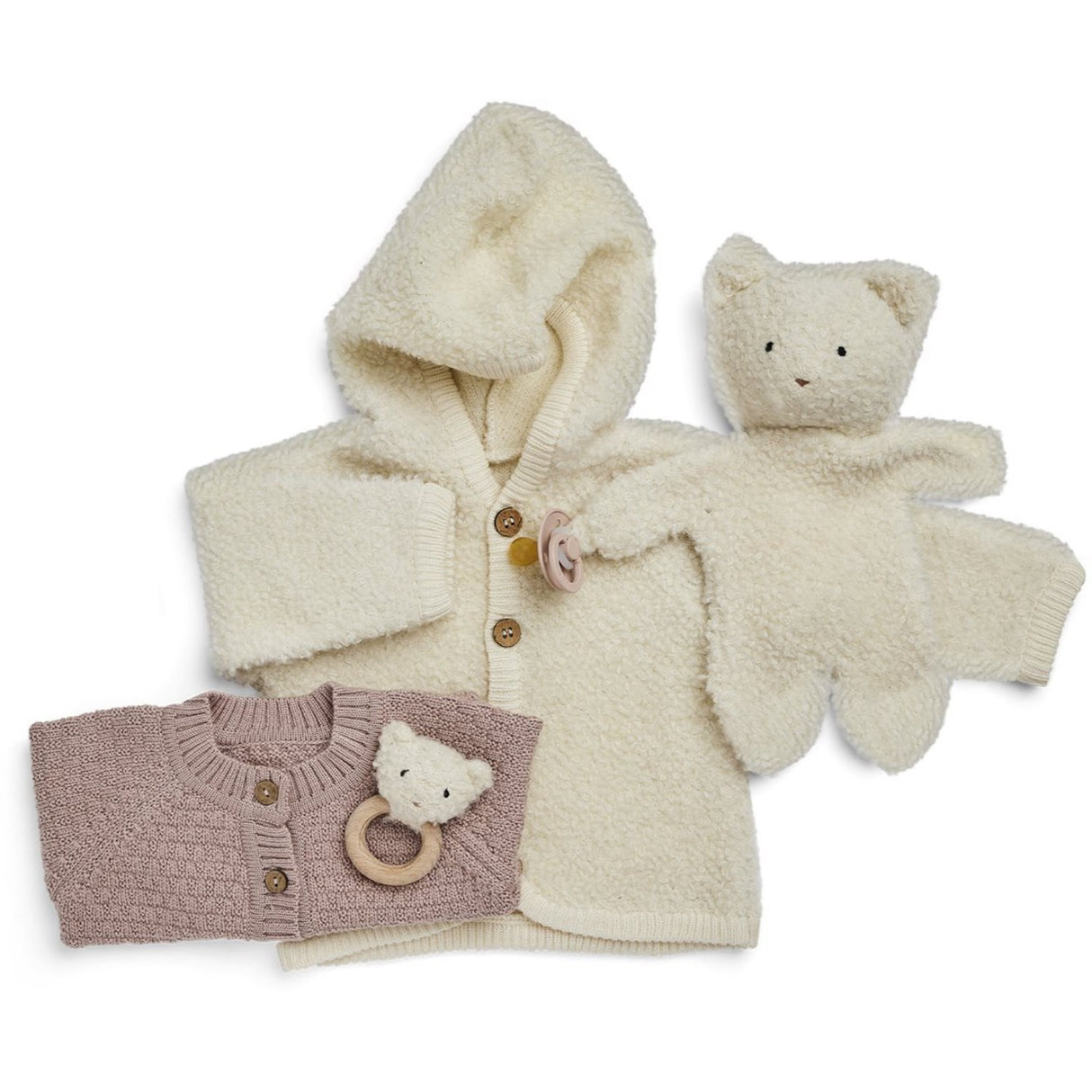 Smallstuff Powder Cardigan Square Strikk Merino Ull